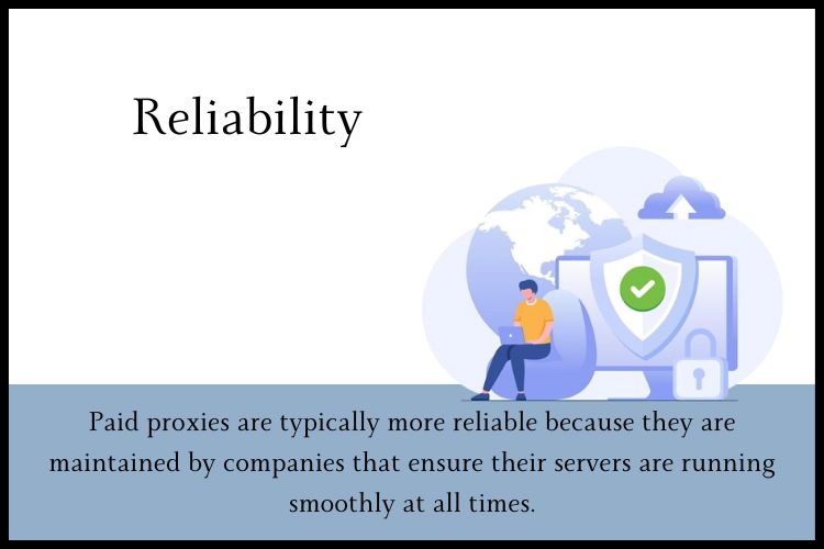 One of the most significant differences between free and paid IPv4 proxies is reliability.