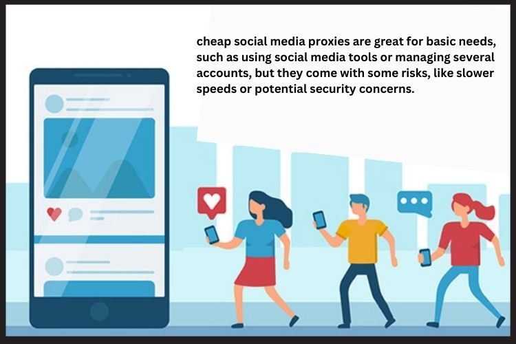 Cheap social media proxies are typically low-cost proxies that are used mainly for managing multiple social media accounts or accessing social media sites.