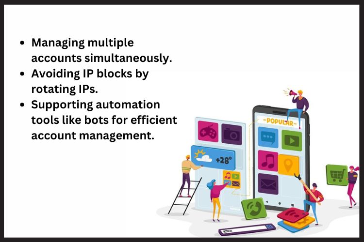 Cheap social media proxies are cost-effective tools that mask your IP address and assign unique ones for every account you operate